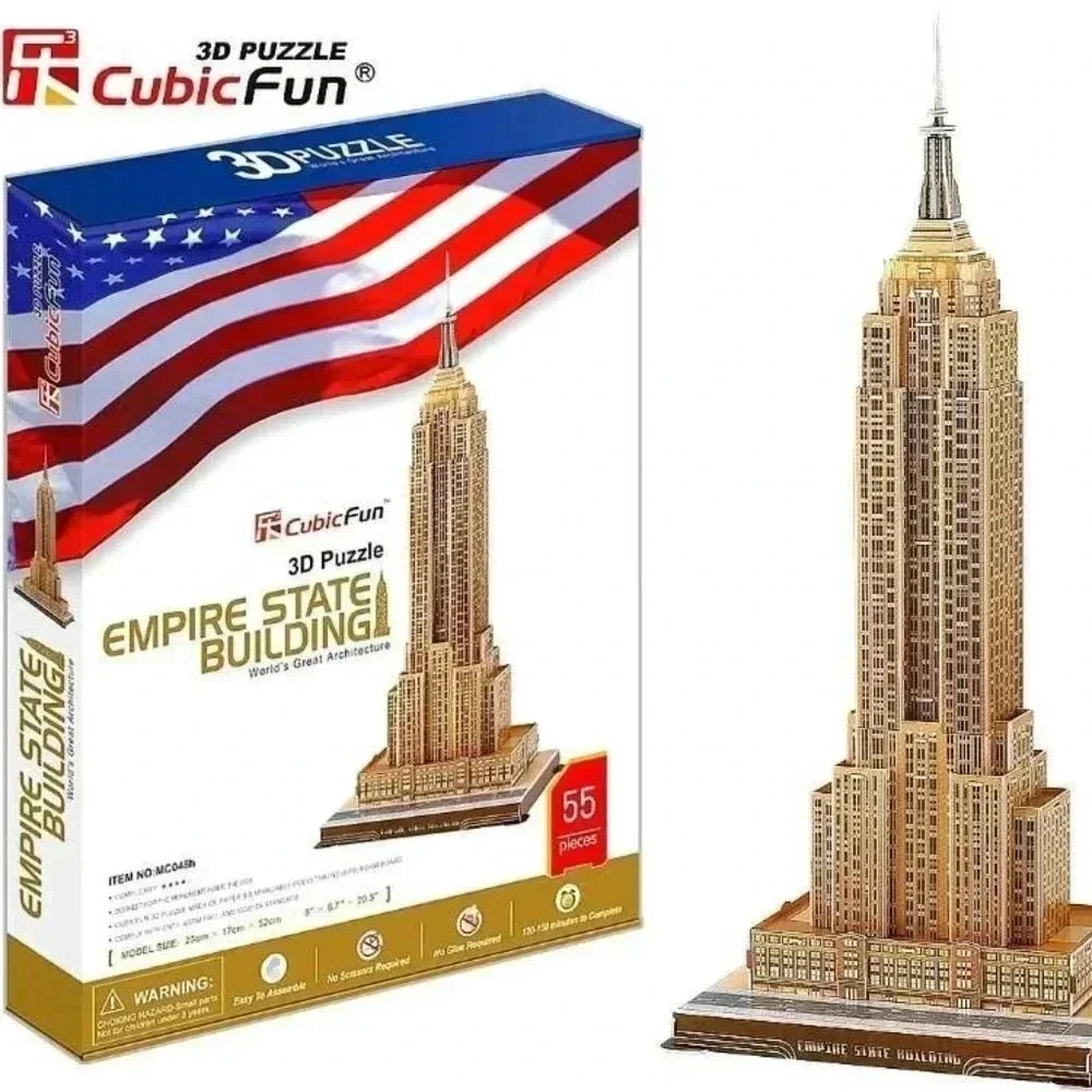 NEW CubicFun New York Empire State Building 3D Puzzle 25.9